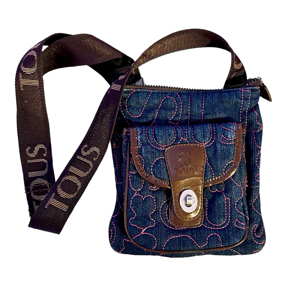 TOUS shoulder handbag with adjustable TOUS LOGO strap